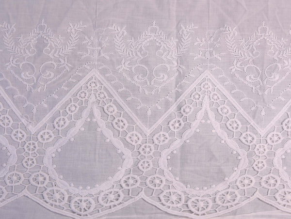 Floral Guipure Boder Embroidery Design .
