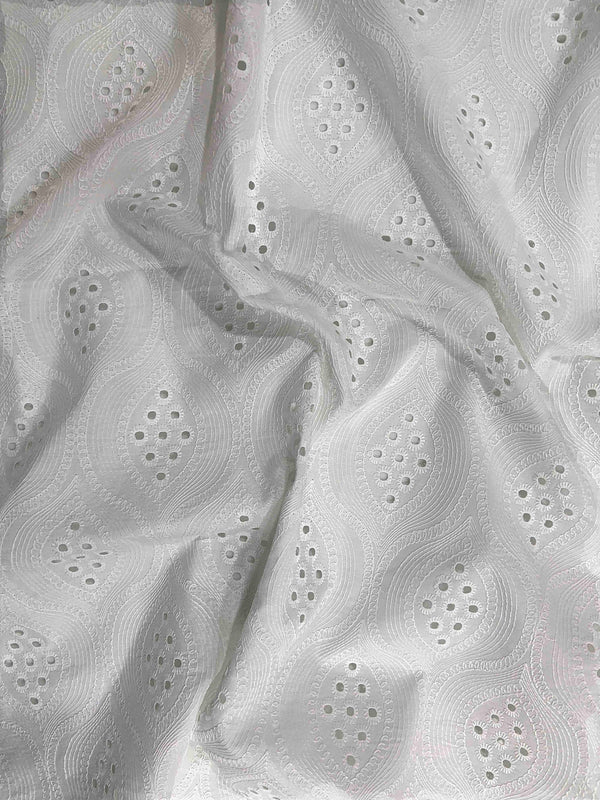 All-over Petal Oval Embroidery