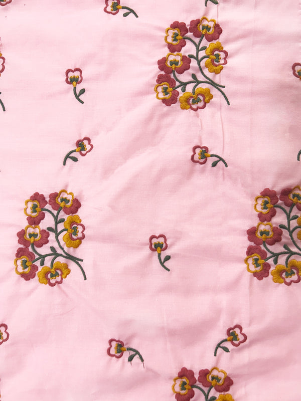 Multicolor EmbroiFlora Fabric