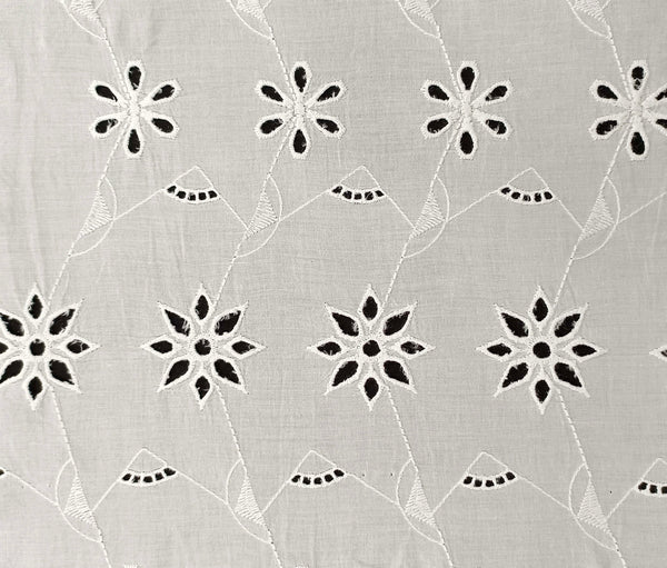 Flower and geometrical shapes are all-over design with fine cotton fabric.